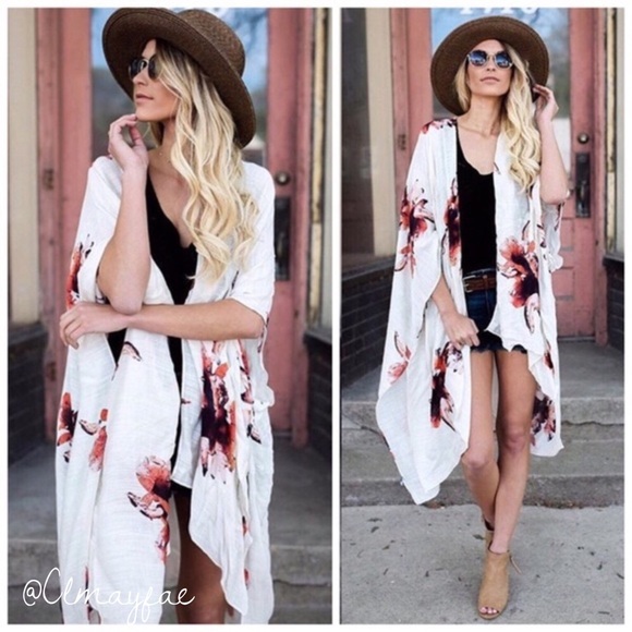 Accessories - 1DAY.SALE! LAST1// New Boho Floral Kimono
